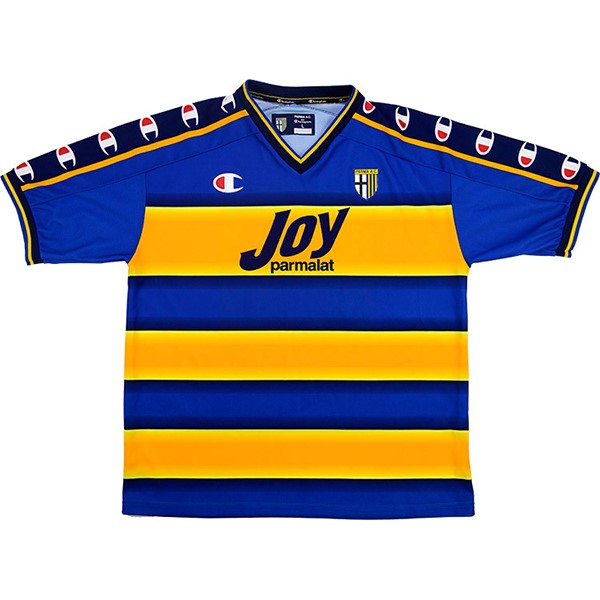 Camiseta Parma Champion Replica Primera Ropa Retro 2001 2002 Amarillo